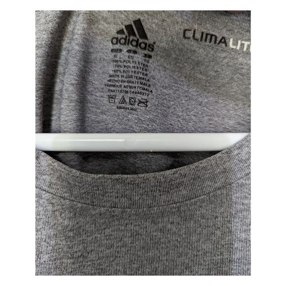 Men's Adidas Climalite gray UW Badgers Football t-shirt size XL - Picture 2 of 3